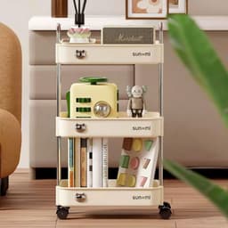 Kệ Đựng Đồ Đa Năng 3 Tầng Sunmix Có Bánh Xe Di Chuyển Tiện Lợi - Kệ Gấu Decor Phòng
 LCNL2 5