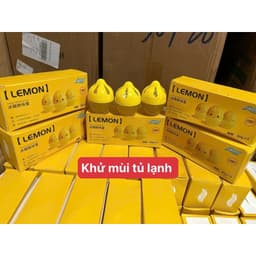 Khử Mùi Tủ Lạnh Lemon Hộp 3 Viên 30g - Khử Mùi Hôi, Kháng Khuẩn, Giữ Thực Phẩm Tươi Lâu, Dùng Cho Ngăn Mát & Ngăn Đông 1