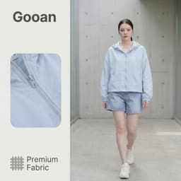 Áo Khoác Gió Nữ Lucie: Chống Nắng, Chống Mưa, Thoáng Mát - Phong Cách Hàn Quốc Thời Thượng, Bảo Vệ Tia UV 1