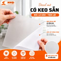 Giấy Decal Dán Kính Mờ CAO CẤP, Dán Kính Văn Phòng Chống Nhìn Trộm Khổ 1.2m 8