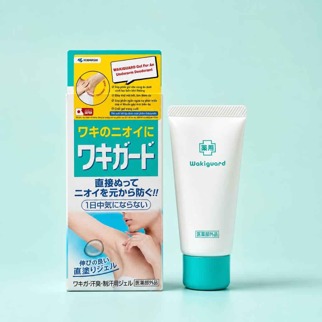 Gel Khử Mùi Vùng Dưới Cánh Tay Kobayashi Wakiguard 50g
