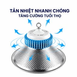 Đèn LED Nhà Xưởng Highbay HALEDCO 100W 150W 200W 250W | Đèn LED Công Nghiệp Siêu Sáng, Đèn Kho Xưởng, Tiết Kiệm Điện 2