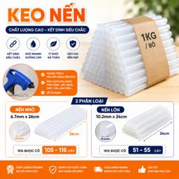 500g Keo nến silicon hàng tốt siêu dính, chuyên dùng cho máy băn keo nến 1