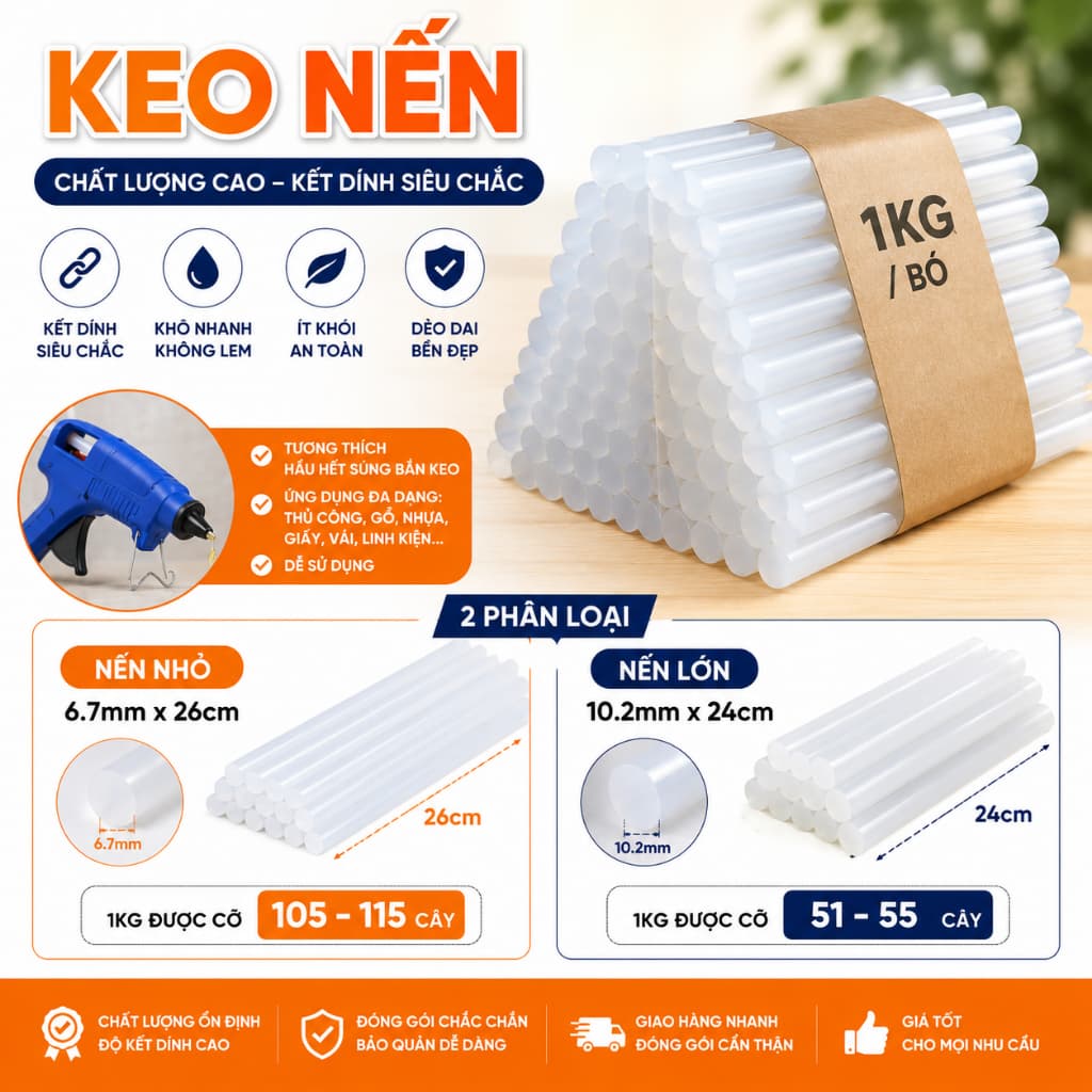 500g Keo nến silicon hàng tốt siêu dính, chuyên dùng cho máy băn keo nến