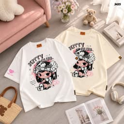 Áo Thun HY KORÉ XIAOMAN COOL ANGEL 3435 Form Rộng Localbrand Oversize Unisex Vải Cotton 75% Nam Nữ Mặc Đẹp 4