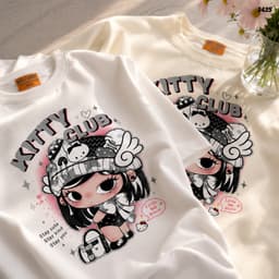 Áo Thun HY KORÉ XIAOMAN COOL ANGEL 3435 Form Rộng Localbrand Oversize Unisex Vải Cotton 75% Nam Nữ Mặc Đẹp 5
