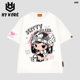 Áo Thun HY KORÉ XIAOMAN COOL ANGEL 3435 Form Rộng Localbrand Oversize Unisex Vải Cotton 75% Nam Nữ Mặc Đẹp 1