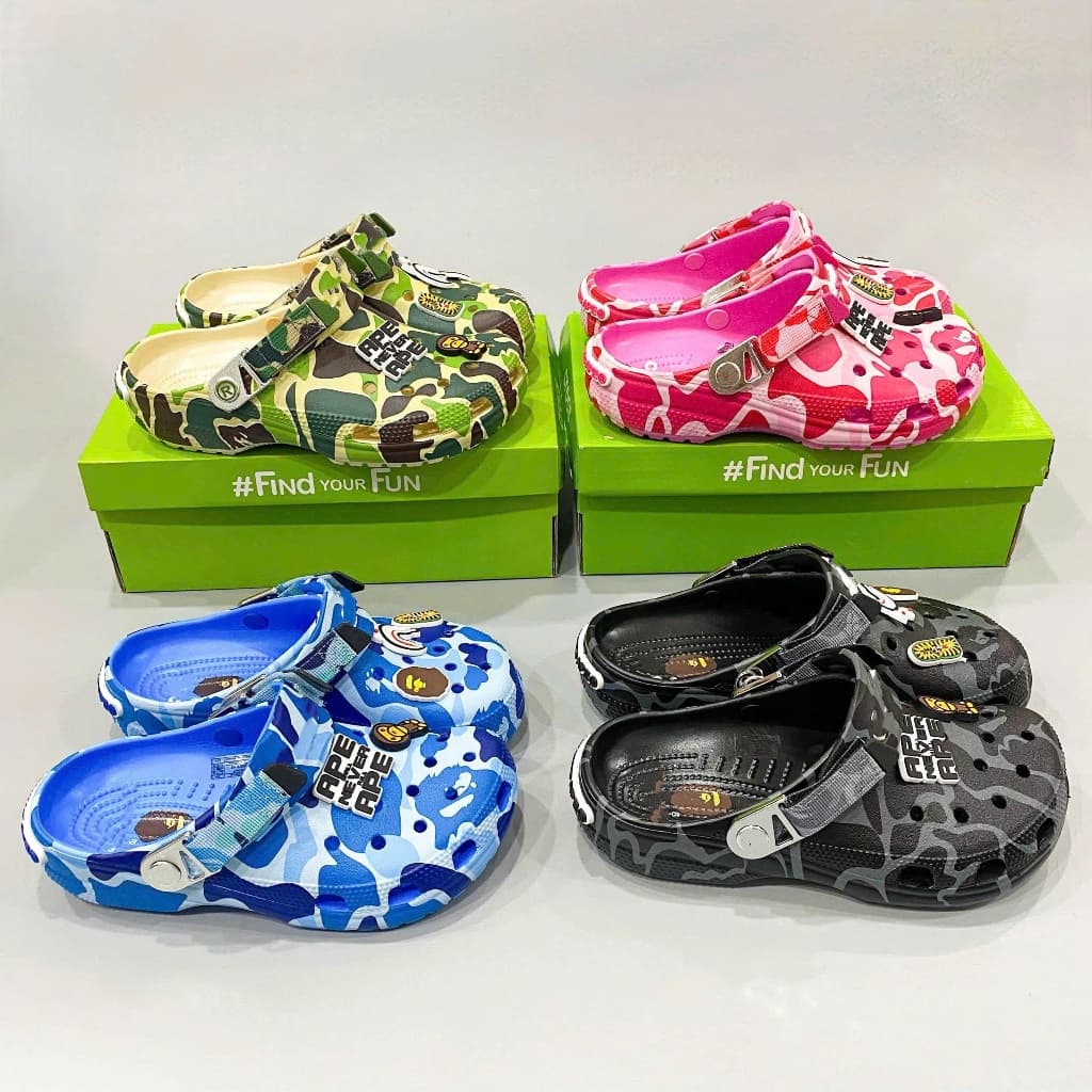 [ MOUSE CLOG ]sục nhựa  bape unisex, nhiều màu hottrend