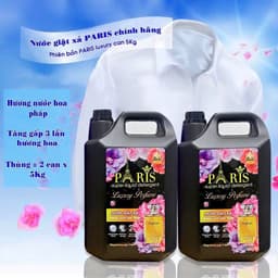 Nước Giặt Xả Paris Luxury Perfume 5IN1 Can 5Kg – Hương Nước Hoa Cao Cấp, Đánh Bay Vết Bẩn, Lưu Hương Lâu, Tiết Kiệm 6