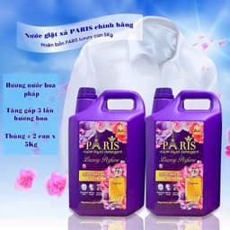 Nước Giặt Xả Paris Luxury Perfume 5IN1 Can 5Kg – Hương Nước Hoa Cao Cấp, Đánh Bay Vết Bẩn, Lưu Hương Lâu, Tiết Kiệm 7