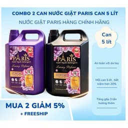 Nước Giặt Xả Paris Luxury Perfume 5IN1 Can 5Kg – Hương Nước Hoa Cao Cấp, Đánh Bay Vết Bẩn, Lưu Hương Lâu, Tiết Kiệm 4