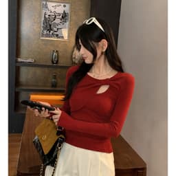 [Có Bigsize 45-85kg] Áo Thun Nữ Limo Tay Dài Form Ôm Thun Gân Tăm Mềm Mại Tôn Dáng MS530 3