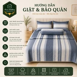 Bộ Chăn Ga Gối Lụa Tencel 5 Món Aniva Bedding 1m8x2m - Ga Bọc Nệm Cao 5-25cm, Mền 200x220cm, Mềm Mại Thoáng Mát 7