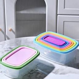 Hộp Nhựa Cao Cấp Đựng Thực Phẩm 7 Món Bảo Quản Thức Ăn - Hộp Đựng Thực Phẩm 5
