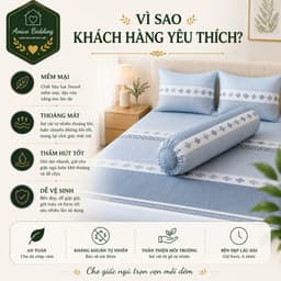 Bộ Ga Gối Lụa Tencel 4 Món Aniva Bedding 1m6x2m - Ga Bọc Nệm Cao 5-25cm, Vỏ Gối Ôm Khóa Kéo, Mềm Mại Thoáng Mát 5
