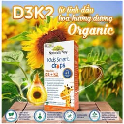Nature's Way Kids Smart Drops Vitamin D3+K2  hỗ trợ bé hấp thụ canxi,giúp xương, răng chắc khỏe  <BUNBUN SHOP 4