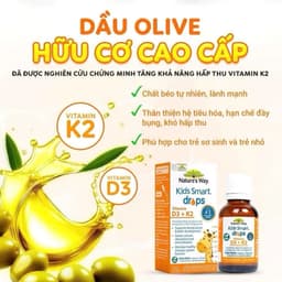 Nature's Way Kids Smart Drops Vitamin D3+K2  hỗ trợ bé hấp thụ canxi,giúp xương, răng chắc khỏe  <BUNBUN SHOP 2