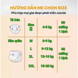 bịch 50 miếng bỉm Goobee cao cấp gấp 3 khả năng khoá ẩm, không chất ngây hại, an toàn dịu nhẹ cho bé 8