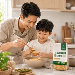 Đậu xanh tách vỏ hữu cơ C'LaVie 200g (Gói) 7