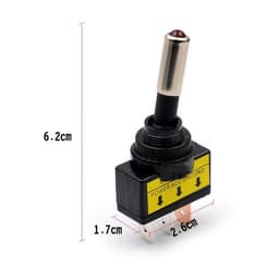 Toggle Switch Công Tắc Gạt Điện Tử 12V 20A Có Led Báo Cho ô tô xe máy Diy - 3
