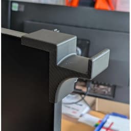 Giá Treo Tai Nghe Gắn Màn Hình 3D LUXI Màu Đen, Móc Treo Tai Nghe Gaming Gọn Gàng Cho Bàn Làm Việc 4