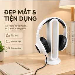 Giá Đỡ Tai Nghe Để Bàn 3D LUXI, Giá Treo Tai Nghe Nhỏ Gọn Tiết Kiệm Diện Tích Bàn Làm Việc Bàn Học 5