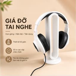 Giá Đỡ Tai Nghe Để Bàn 3D LUXI, Giá Treo Tai Nghe Nhỏ Gọn Tiết Kiệm Diện Tích Bàn Làm Việc Bàn Học 3