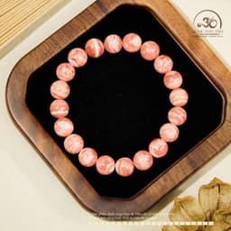 Ngọc Đan Tâm - Vòng Tay Đào Hoa 9mm 5A - Mệnh Thổ - Mệnh Hỏa 8