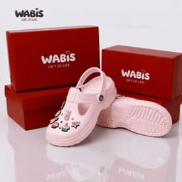 [Tặng Charm + Móc Khóa Chính Hãng] Dép Sục WABIS Platform Happiness V1 Đế Cao 3cm Chống Nước, Chống Trượt [WPH-V1] 8