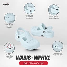 [Tặng Charm + Móc Khóa Chính Hãng] Dép Sục WABIS Platform Happiness V1 Đế Cao 3cm Chống Nước, Chống Trượt [WPH-V1] 7