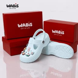 [Tặng Charm + Móc Khóa Chính Hãng] Dép Sục WABIS Platform Happiness V1 Đế Cao 3cm Chống Nước, Chống Trượt [WPH-V1] 9