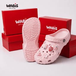 [Tặng Charm + Móc Khóa Chính Hãng] Dép Sục Kim Cương WABIS V3 Đế Cao 3cm Chống Nước Chống Trượt [WUC-V3] 9