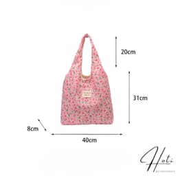 Túi Xách Vải Họa Tiết Hoa Nhẹ Nhàng Túi Tote Đeo Vai Nữ Thời Trang Đi Biển, nhatle.store2 2