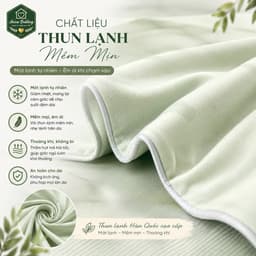 Mền Thun Lạnh Điều Hòa Hàn Quốc 1 Màu Aniva Bedding 2mx2m2 - Mền Hè Mát Lạnh, Không Dồn Gòn, Mềm Mịn, Thoáng Khí 2