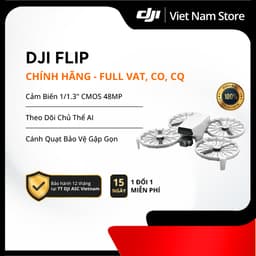 [Full VAT, CO, CQ] Chính Hãng Flycam DJI Flip | Camera 4K HDR 48MP, AI Theo Dõi Chủ Thể, Bay 31p 1