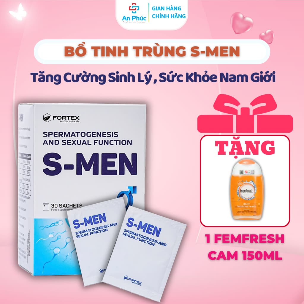 Bổ Tinh Trùng S-Men - Hỗ Trợ Cải Thiện Sức Khỏe Nam Giới, Tăng Testosterone,Sức Bền & Giảm Mệt Mỏi