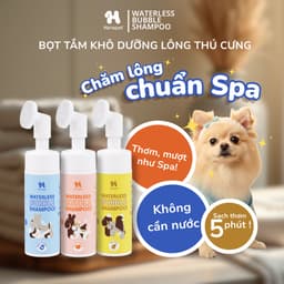 Sữa tắm khô cho chó mèo WBS Mượt Lông Khử Mùi 130ml/320ml lành tính an toàn khi liếm-Méo Chò Uni 1