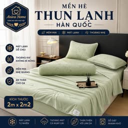 Mền Thun Lạnh Điều Hòa Hàn Quốc Aniva Home 2mx2m2 – Mềm Mịn, Mát Lạnh, Thoáng Khí, Dùng Quanh Năm 1