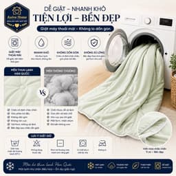 Mền Thun Lạnh Điều Hòa Hàn Quốc Aniva Home 2mx2m2 – Mềm Mịn, Mát Lạnh, Thoáng Khí, Dùng Quanh Năm 5