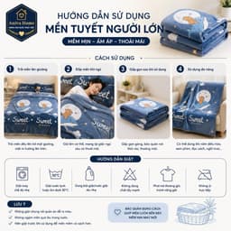 Mền Tuyết Người Lớn Mỏng Aniva Home 2mx2m3 – Mềm Mịn, Nhẹ Êm, Dùng Quanh Năm, Đắp Phòng Máy Lạnh 🌟 2