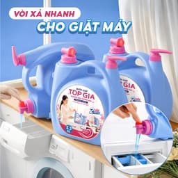Nước Giặt TopGia Can 5.3KG Đậm Đặc Hương Hoa Sương Mai, Phấn Tinh Khôi Sạch Nhanh, Lưu Hương 100H 7
