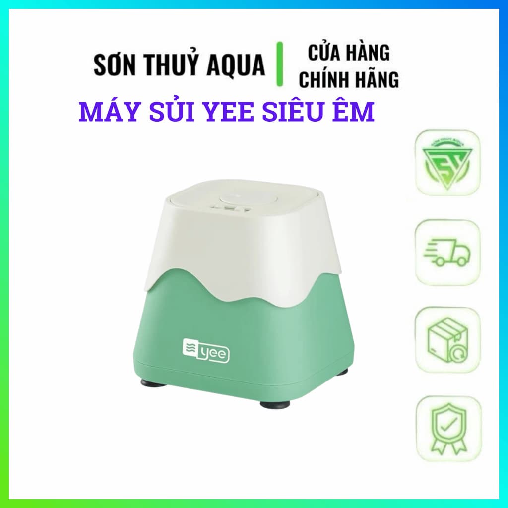 Máy sủi oxy núi lửa cao cấp YEE có sẵn dây sủi, đá sủi, máy sủi oxy siêu êm, tiết kiệm điện