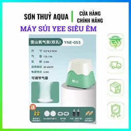 Máy sủi oxy núi lửa cao cấp YEE có sẵn dây sủi, đá sủi, máy sủi oxy siêu êm, tiết kiệm điện 2