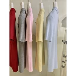 𝑨𝒏𝒏 𝑺𝒕𝒖𝒅𝒊𝒐  𝐖𝐆𝐖𝐄/ Áo Len Mongtoghi Cổ Polo Thêu Cá Sấu 10323, Áo Len Tăm Nữ Cổ Bẻ Tay Ngắn Ôm Dáng Hàn Quốc 4