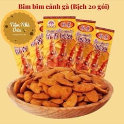 Sỉ ( Bịch x 20 gói ) Bim Bim Cánh Gà ăn Vặt Tuổi Thơ Siêu Ngon Hấp Dẫn, Ăn Vặt Cổng Trường Food Snack Thức Ăn Sen Cay 1