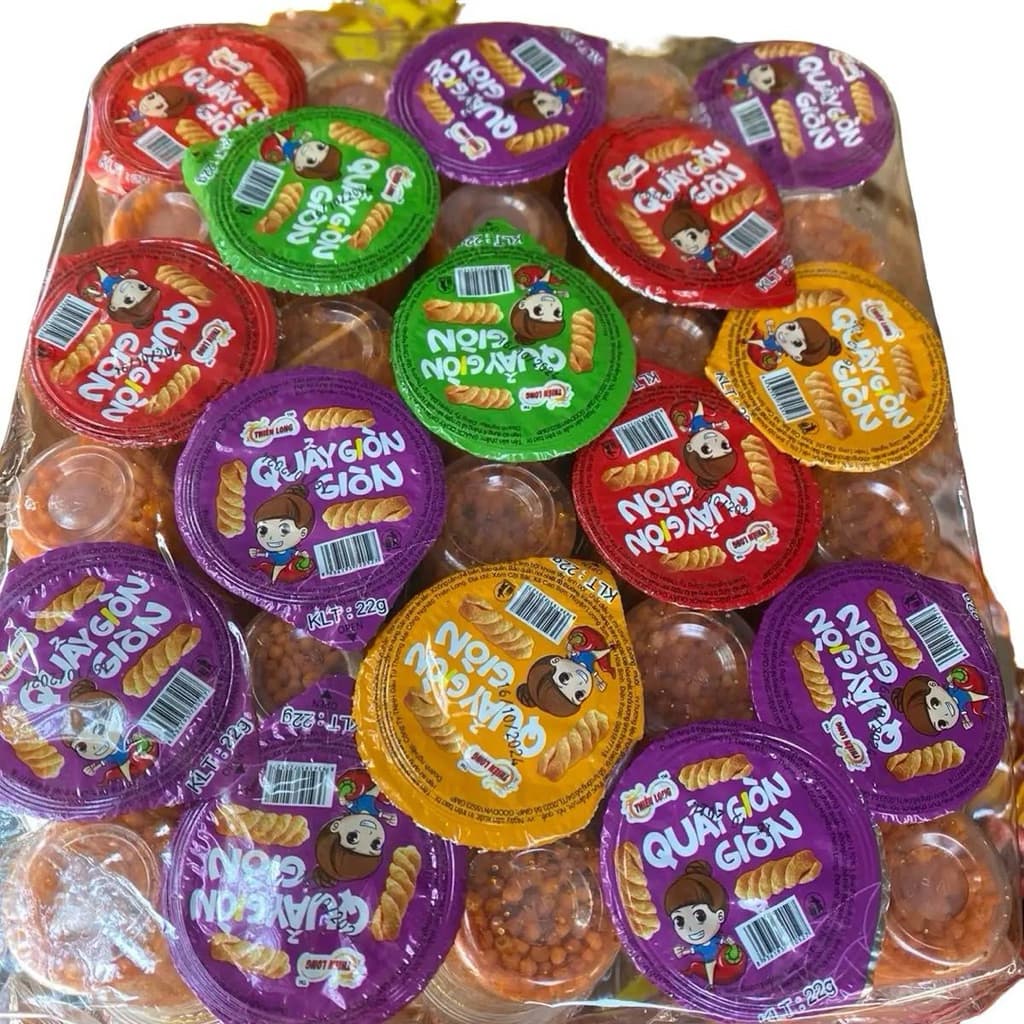 Snack Quẩy Giòn Giòn Thiên Long Lốc 30 Hộp siêu ngon cho bé Ăn Vặt Food Thức Ăn