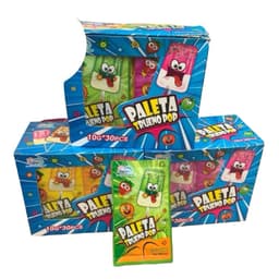 Sỉ ( Hộp x 30g ) Kẹo Mút Kem Nổ Trong Miệng PALETA TRUENO POP Siêu Ngon Hấp Dẫn, Ăn Vặt Cổng Trường Food 1