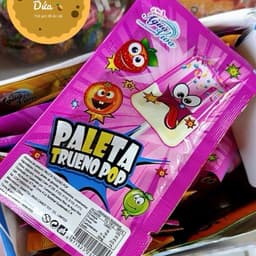 Sỉ ( Hộp x 30g ) Kẹo Mút Kem Nổ Trong Miệng PALETA TRUENO POP Siêu Ngon Hấp Dẫn, Ăn Vặt Cổng Trường Food 5