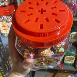 Hộp  66 cây kẹo mút trái cây hương tổng hợp Welly Candy Snack Chua Ăn Vặt Food 2