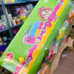 Hộp 20 que kẹo dẻo hình hoa quả siêu ngon hấp dẫn cho bé Snack Food Ăn Vặt Thức Ăn Candy Chua Vani 3